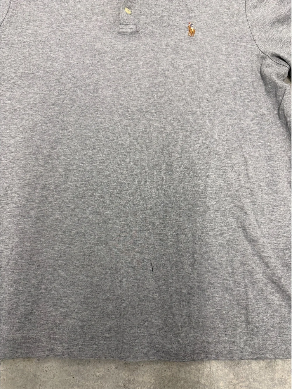 Polo Ralph Lauren Polo Shirt Classic Fit Short Sleeve Grey